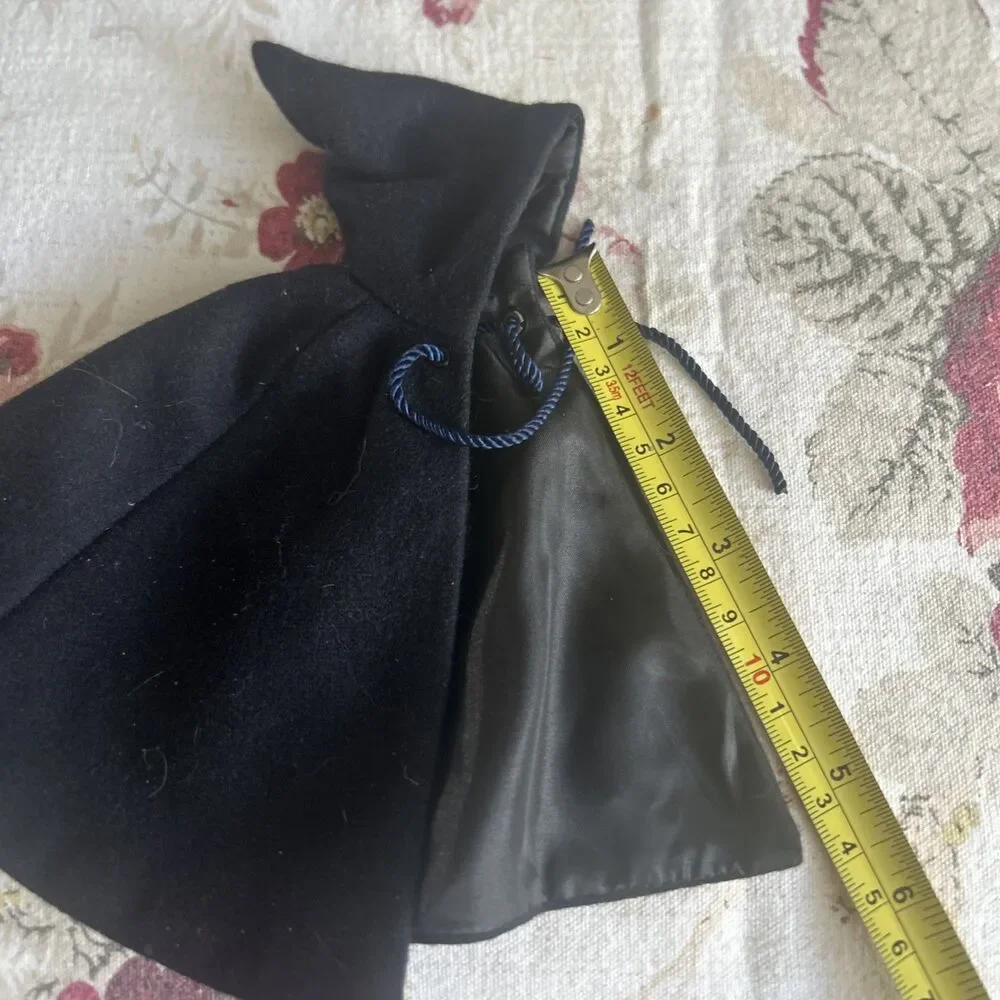 5 Inch Navy Blue Satin Liner Pointed Good Doll Cape For 6-10 In Dolls?